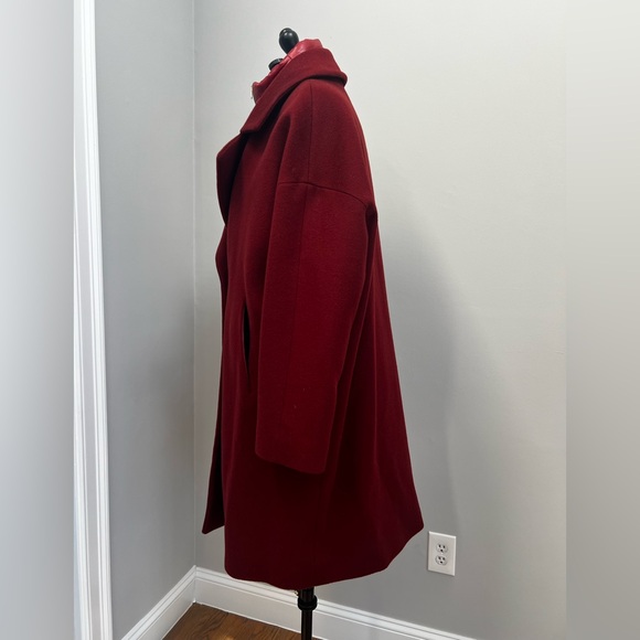 New Herno Giaccone Donna Coat 100% Wool Italy Made XL Convertible - Picture 6 of 11